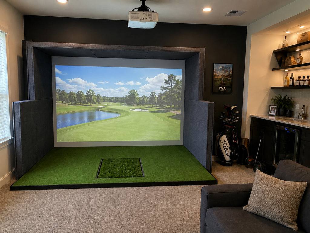 Impact Sports Modular Golf Simulator Enclosure with Premium Panel Wall System