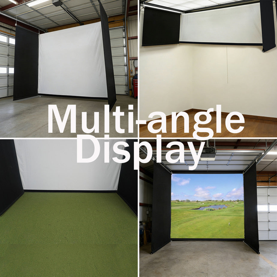 Impact Sports Motorized Retractable Golf Simulator Enclosure
