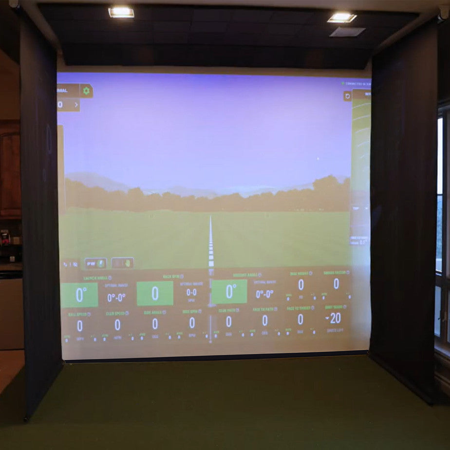 Impact Sports Motorized Retractable Golf Simulator Enclosure