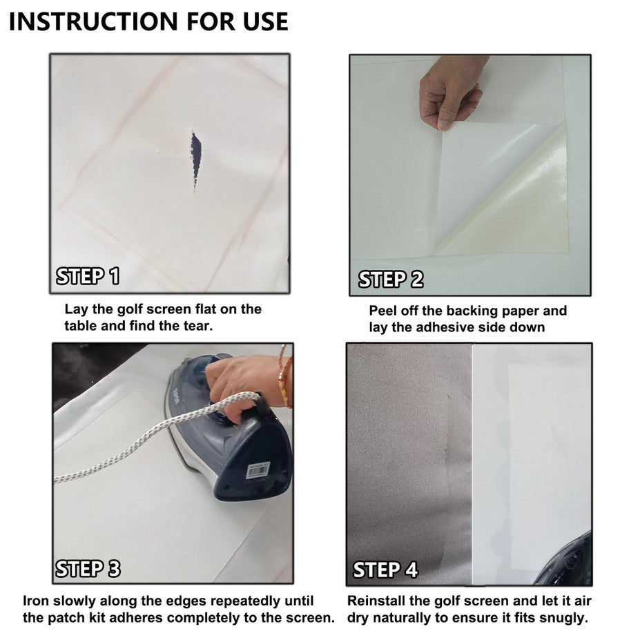 Impact Sports Golf Simulator Impact Screen Patch Kit