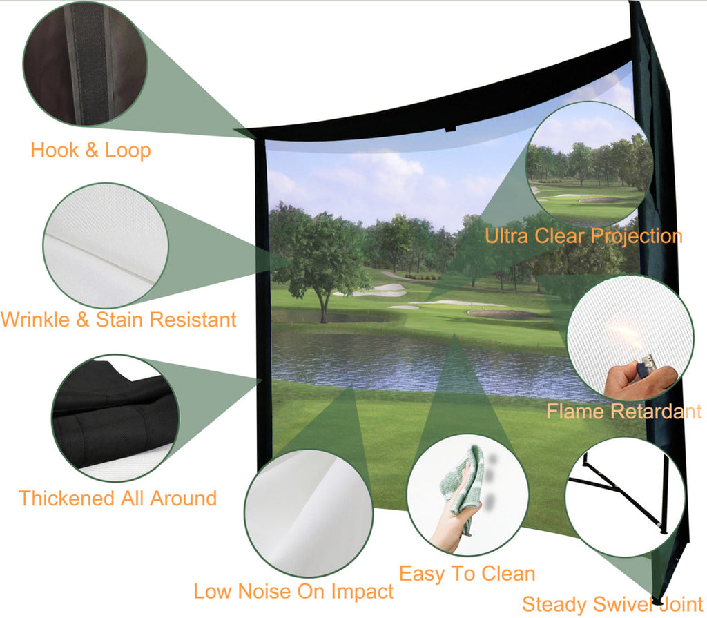 Impact Sports Parabolic Golf Simulator Enclosure